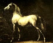 Theodore   Gericault, cheval gris